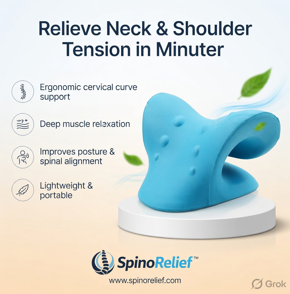 Neck and Shoulder Relaxer Cervical Neck Traction Device Pillow