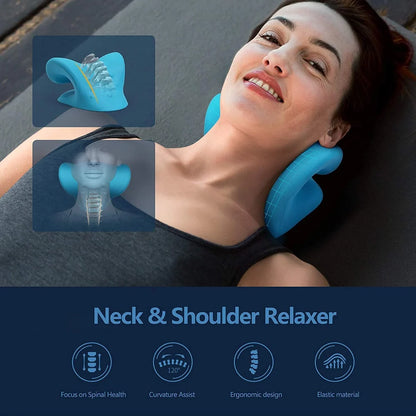 Neck and Shoulder Relaxer Cervical Neck Traction Device Pillow